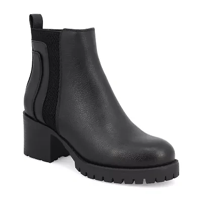 Mia Girl Womens Laritza Block Heel Chelsea Boots