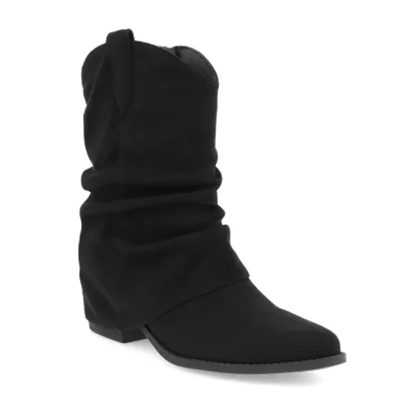 Mia Girl Womens Tawny Block Heel Cowboy Boots