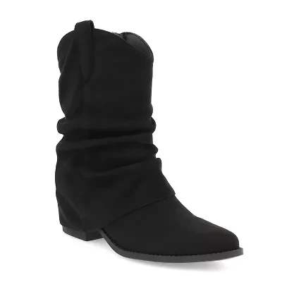 Mia Girl Womens Tawny Block Heel Cowboy Boots