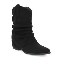 Mia Girl Womens Tawny Block Heel Cowboy Boots