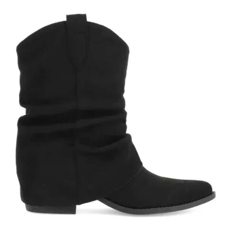 Mia Girl Womens Tawny Block Heel Cowboy Boots