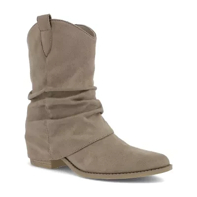 Mia Girl Womens Tawny Block Heel Cowboy Boots