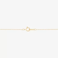 Womens White Cultured Freshwater Pearl 10K Gold 18 Inch Pendant Necklace