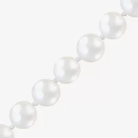 Womens White Sterling Silver 18 Inch Strand Necklace