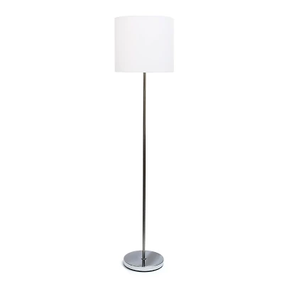 Brushed Nickel Drum Shade Floor Lamp