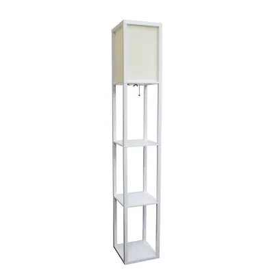 Floor Lamp Etagere Organizer Storage Shelf