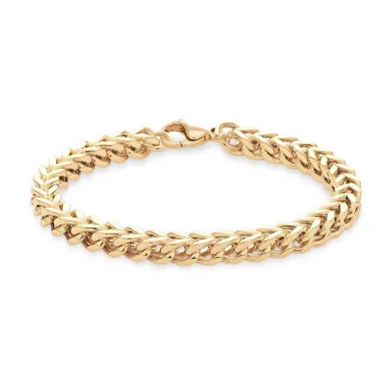 Mens Stainless Steel 8 / Inch Solid Curb Chain Bracelet