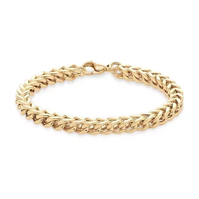 Mens Stainless Steel 8 / Inch Solid Curb Chain Bracelet