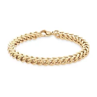 Mens Stainless Steel 8 / Inch Solid Curb Chain Bracelet