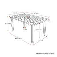 Miramar Patio Collection Dining Table