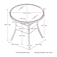 Corliving Parksville Bistro Table