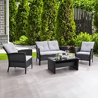 Corliving Cascade 4-pc. Conversation Set