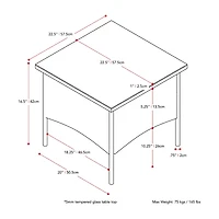 Corliving Parksville Side Table