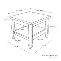 Corliving Hollywood Storage End Table