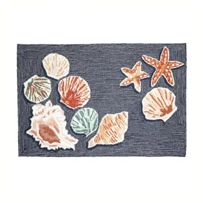 Liora Manne Frontporch Beachcomber Hand Tufted Washable Indoor Outdoor Rectangular Accent Rug