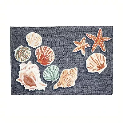 Liora Manne Frontporch Beachcomber Hand Tufted Washable Indoor Outdoor Rectangular Accent Rug