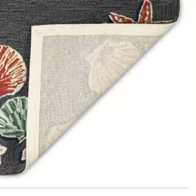 Liora Manne Frontporch Beachcomber Hand Tufted Washable Indoor Outdoor Rectangular Accent Rug