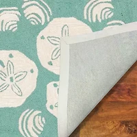 Liora Manne Frontporch Shell Toss Hand Tufted Washable Indoor Outdoor Rectangular Accent Rug