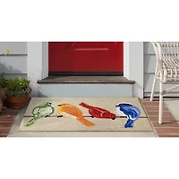 Liora Manne Frontporch Birds Hand Tufted Washable Indoor Outdoor Rectangular Accent Rug