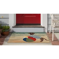 Liora Manne Frontporch Coastal Dog Hand Tufted Washable Indoor Outdoor Rectangular Accent Rug