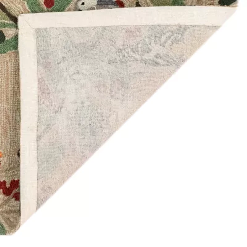 Liora Manne Frontporch Bird Border Hand Tufted Washable Indoor Outdoor Rectangular Accent Rug