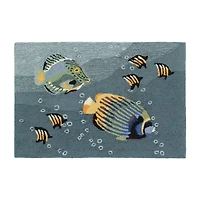Liora Manne Frontporch Aquarium Hand Tufted Washable Indoor Outdoor Rectangular Accent Rug