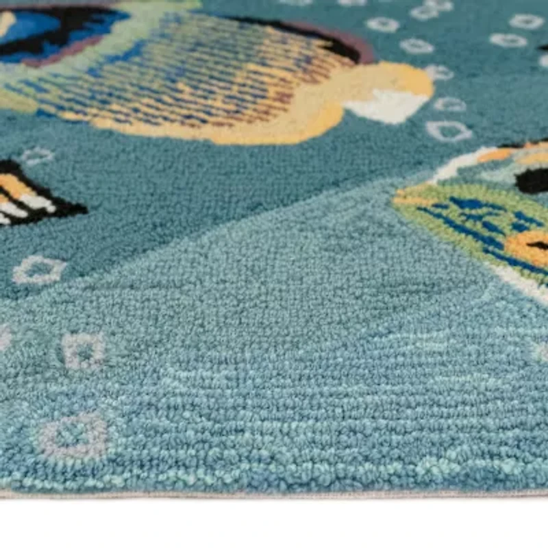 Liora Manne Frontporch Aquarium Hand Tufted Washable Indoor Outdoor Rectangular Accent Rug