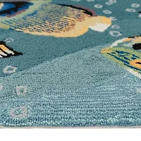 Liora Manne Frontporch Aquarium Hand Tufted Washable Indoor Outdoor Rectangular Accent Rug