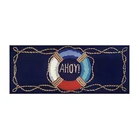 Liora Manne Frontporch Ahoy Hand Tufted Washable Indoor Outdoor Rectangular Accent Rug