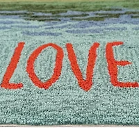 Liora Manne Frontporch Live Love Lake Hand Tufted Washable Indoor Outdoor Rectangular Accent Rug