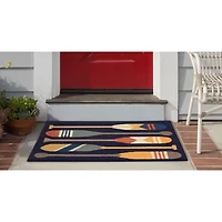 Liora Manne Frontporch Paddles Hand Tufted Washable Indoor Outdoor Rectangular Accent Rug