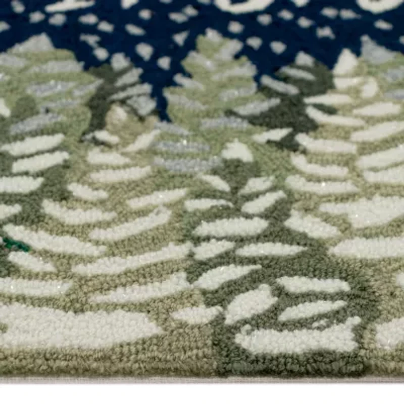 Liora Manne Frontporch Let It Snow Hand Tufted Washable Indoor Outdoor Rectangular Accent Rug
