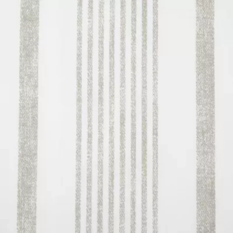 Linden Street Jameson Cotton Print Rod Pocket Sheer Single Curtain Panel