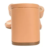 Journee Collection Alika Womens Round Open Toe Block Heel Pumps