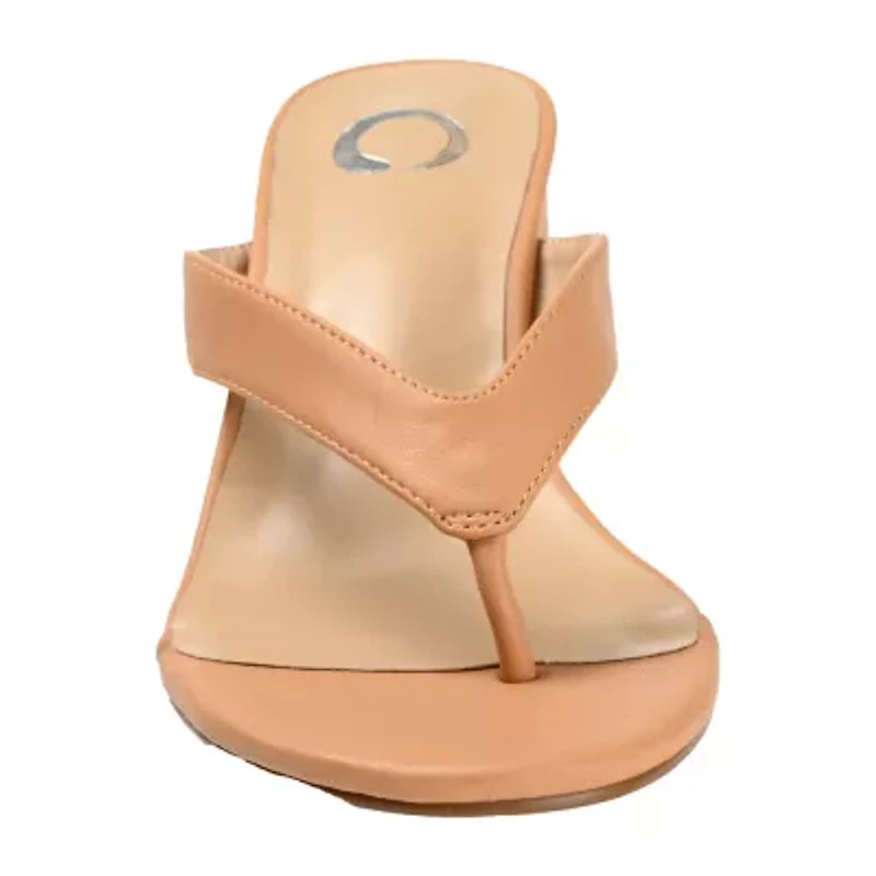 Journee Collection Alika Womens Round Open Toe Block Heel Pumps