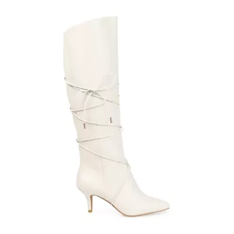 Journee Collection Womens Kaavia Stiletto Heel Riding Boots