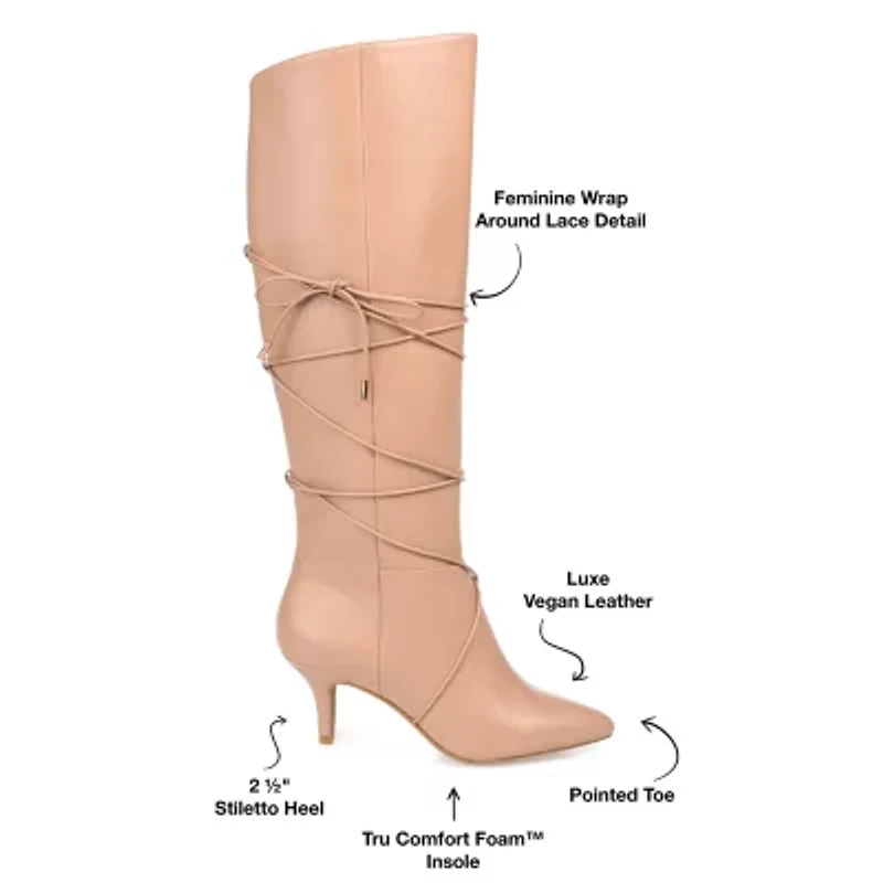 Journee Collection Womens Kaavia Stiletto Heel Riding Boots