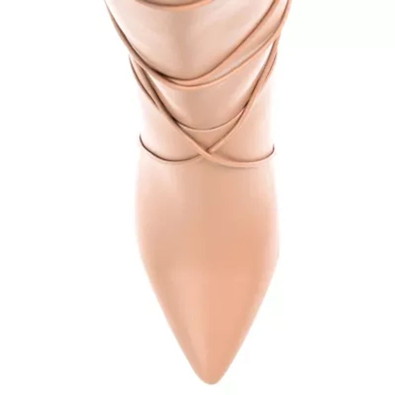 Journee Collection Womens Kaavia Stiletto Heel Riding Boots