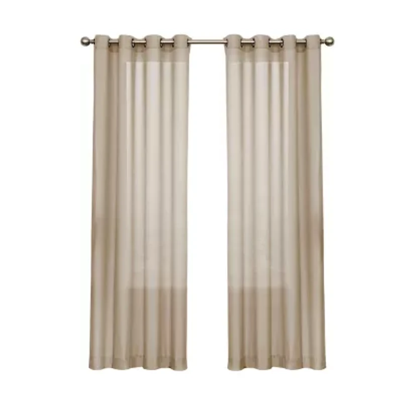 Eclipse Liberty Grommet Top Sheer Single Curtain Panel