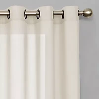 Eclipse Liberty Grommet Top Sheer Single Curtain Panel