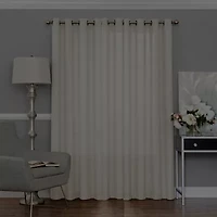 Eclipse Liberty Grommet Top Sheer Single Curtain Panel