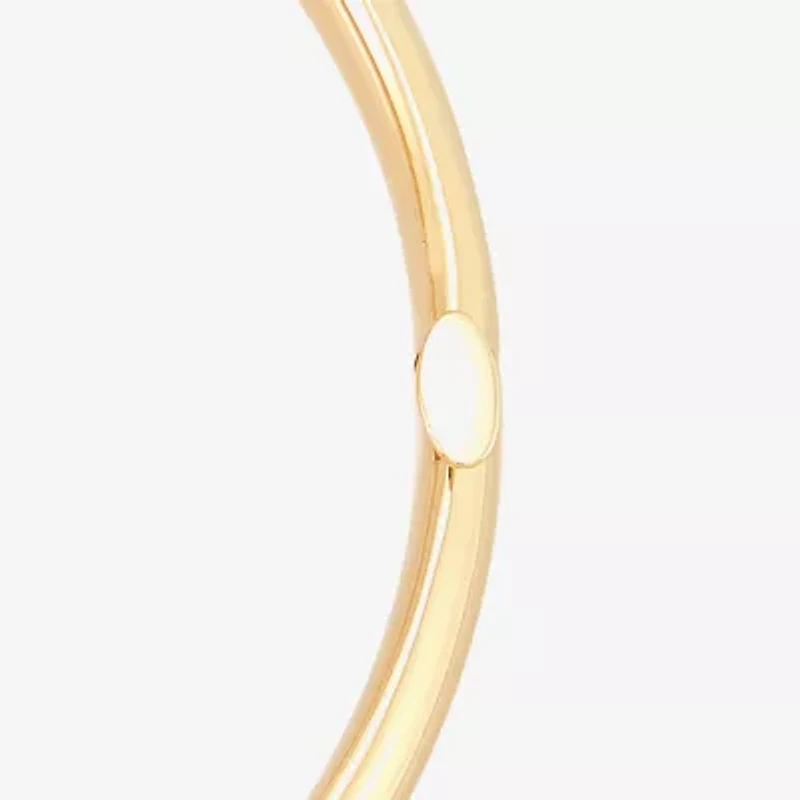 14K Gold Hollow Hinged 4.8MM Bangle Bracelet