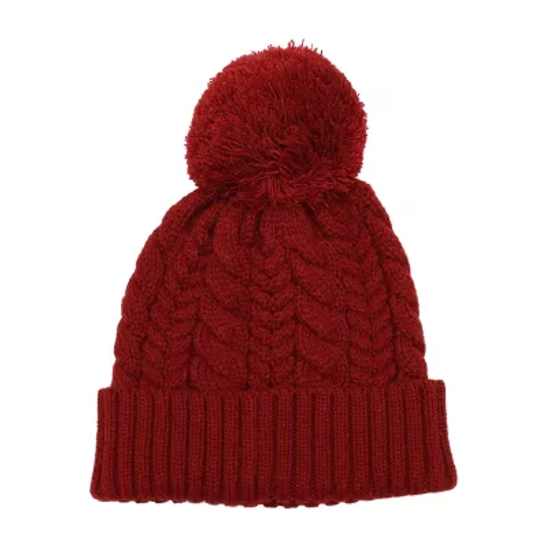 Frye and Co. Womens Pom Pom Beanie