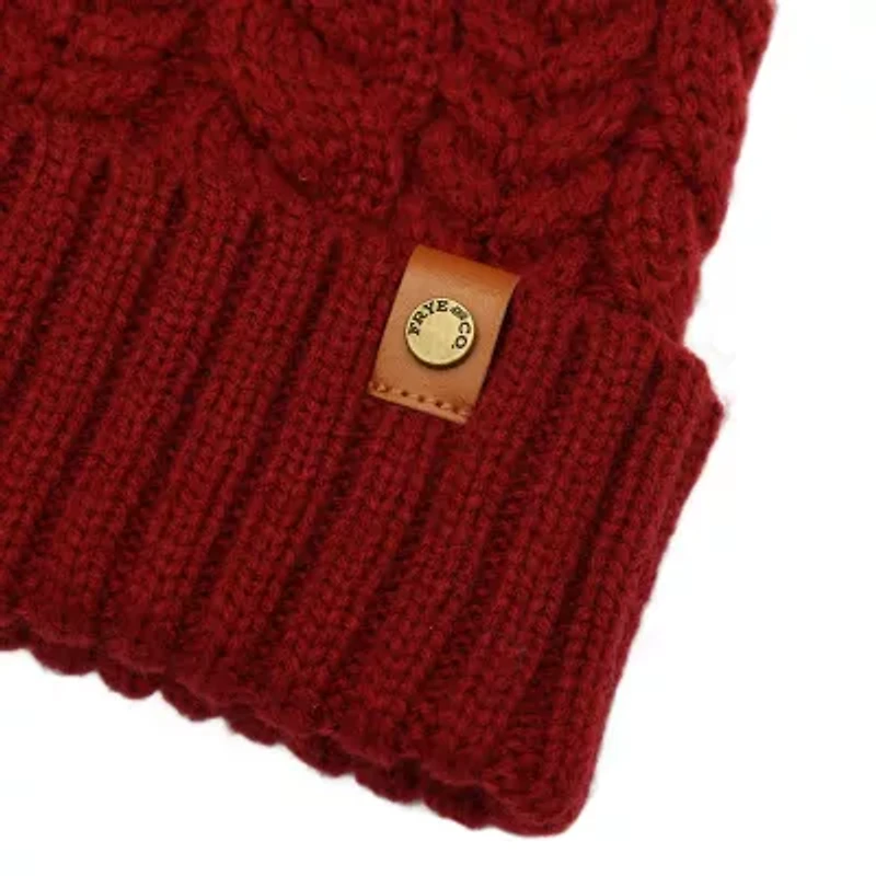 Frye and Co. Womens Pom Pom Beanie