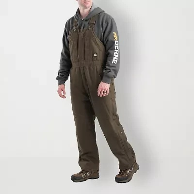 Berne Highland Washed Insulated Bibs Mens Big and Tall Workwear Overall