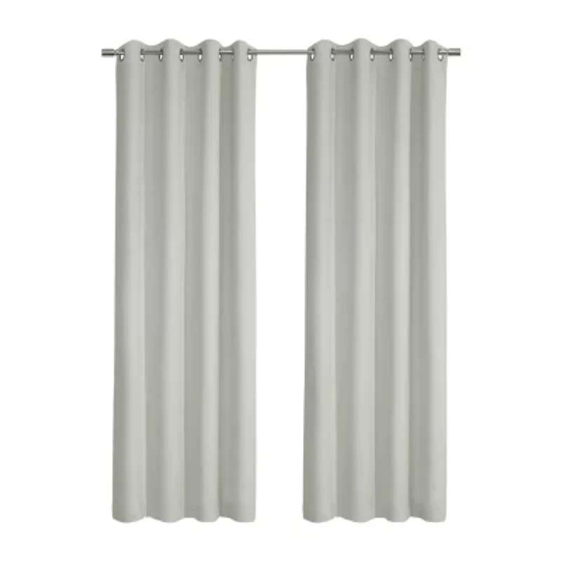 Thermaplus Navar Grommet Top Energy Saving 100% Blackout Single Curtain Panel
