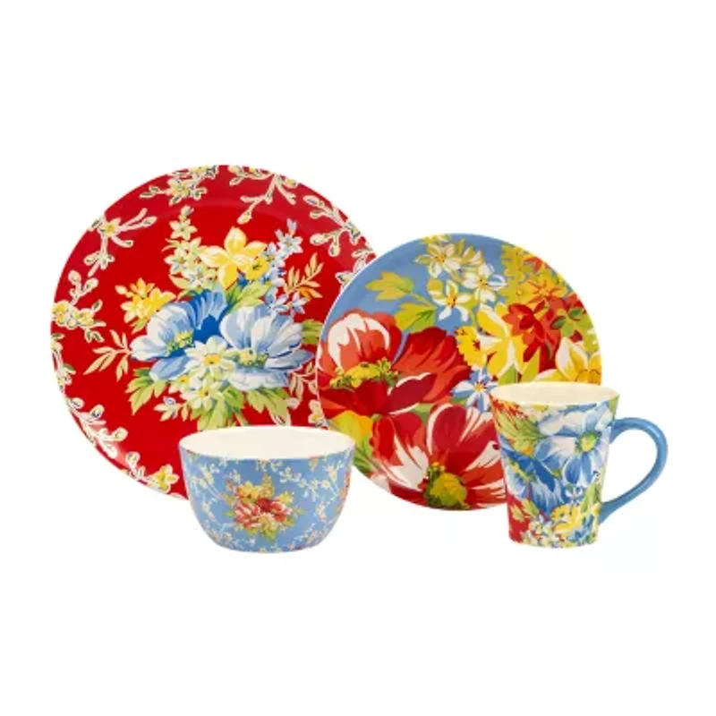 Certified International Blossom 16-pc. Earthenware Dinnerware Set