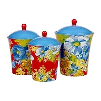 Certified International Blossom 3-pc. Canister