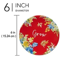 Certified International Blossom 4-pc. Earthenware Appetizer Plate