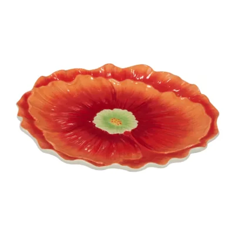 Certified International Blossom Serving Platter